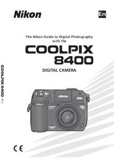 Nikon Coolpix 8400 manual. Camera Instructions.